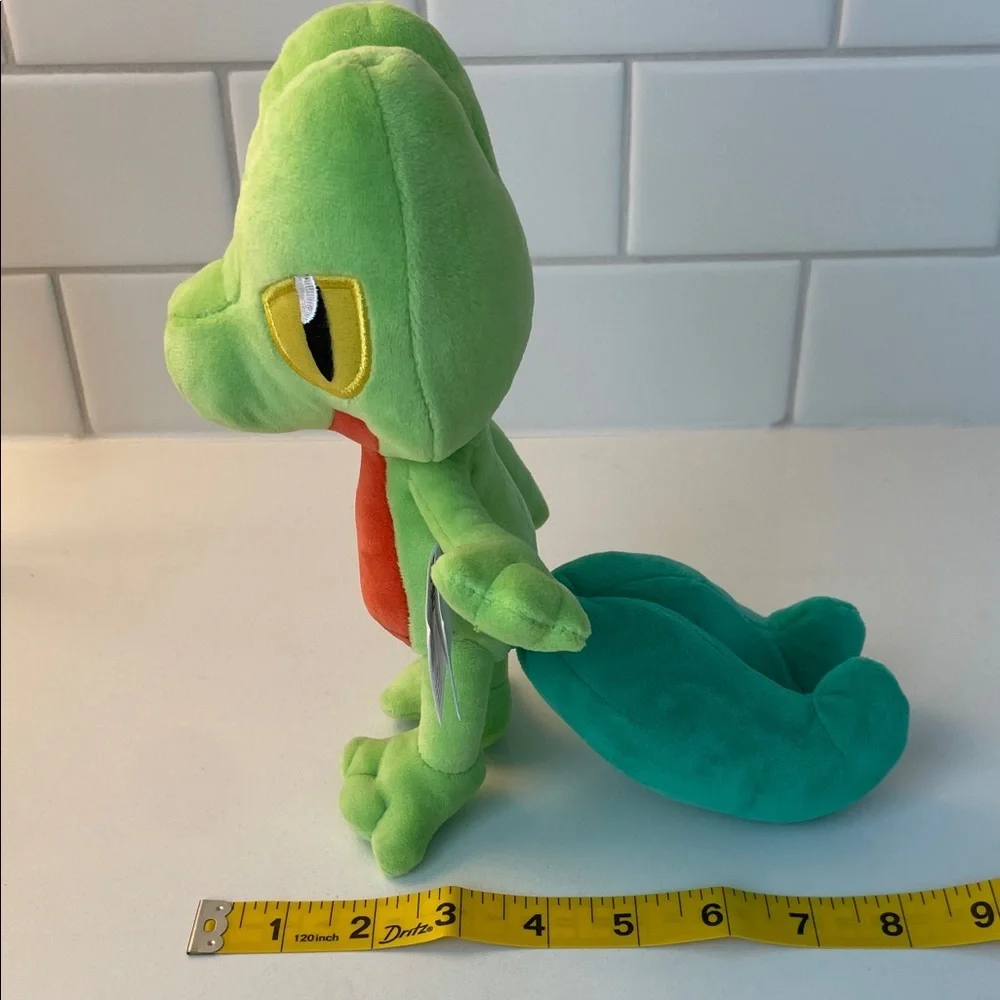 Pokemon Treecko Plush Toy - Green and Red Accents
